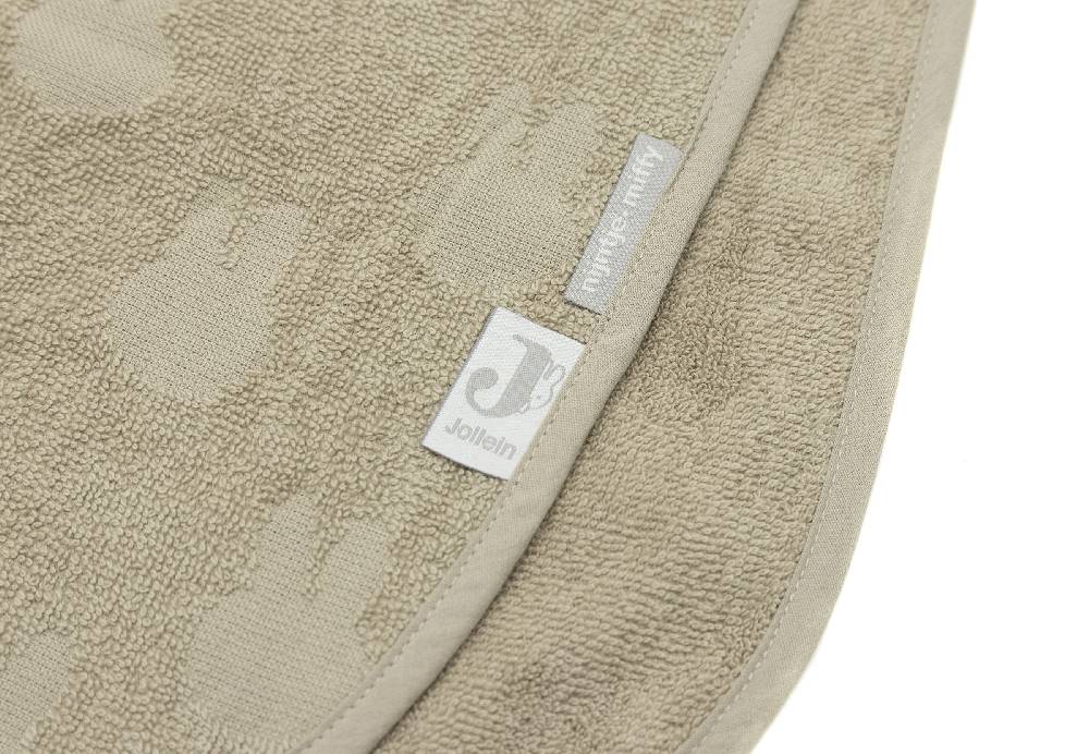 Jollein Badeponcho Frottee Miffy Jacquard Olive Green Preisnachlass