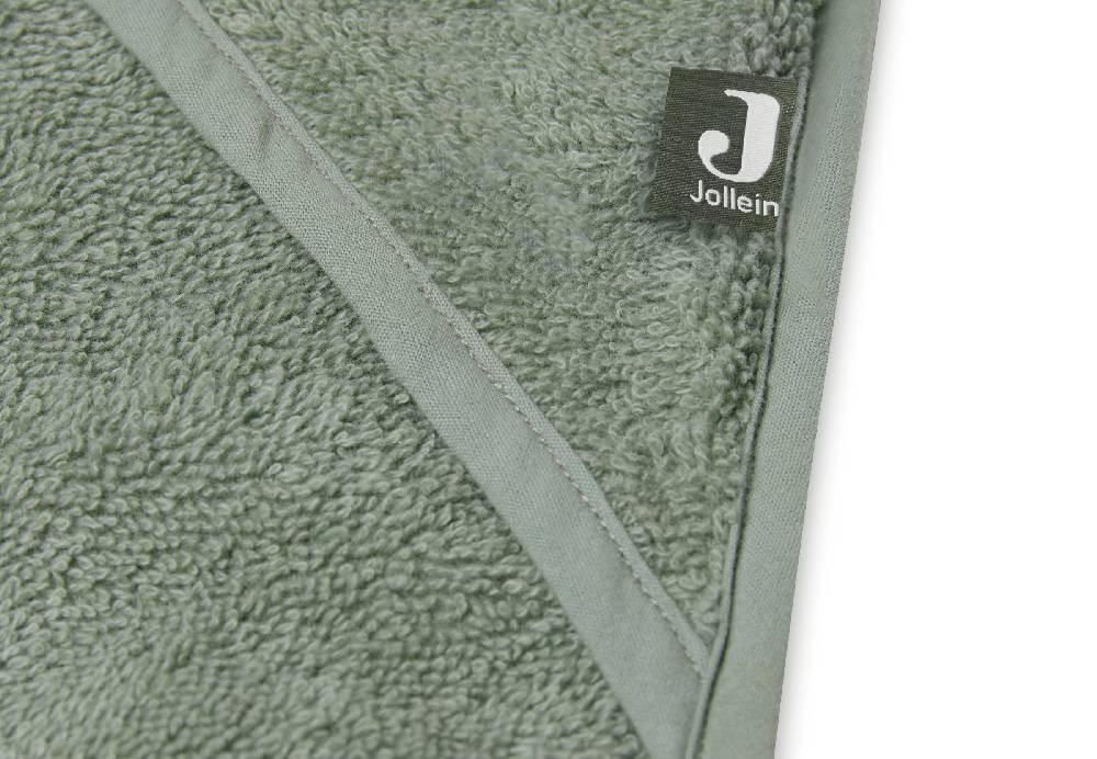 Jollein Kapuzenhandtuch Frottee 75x75cm Ash Green Heißer Verkauf