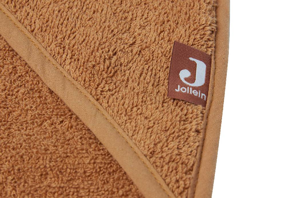Jollein Kapuzenhandtuch Frottee 75x75cm Caramel Top Angebot