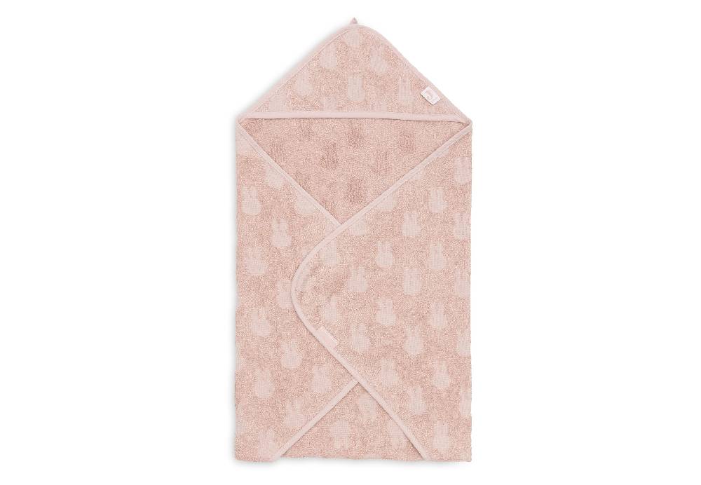 Jollein Kapuzenhandtuch Frottee 75x75cm Miffy Jacquard Wild Rose Zeitlich begrenztes Angebot