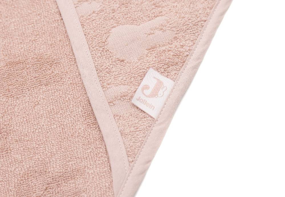 Jollein Kapuzenhandtuch Frottee 75x75cm Miffy Jacquard Wild Rose Zeitlich begrenztes Angebot