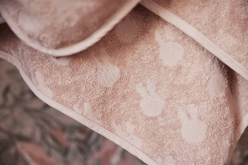 Jollein Kapuzenhandtuch Frottee 75x75cm Miffy Jacquard Wild Rose Zeitlich begrenztes Angebot