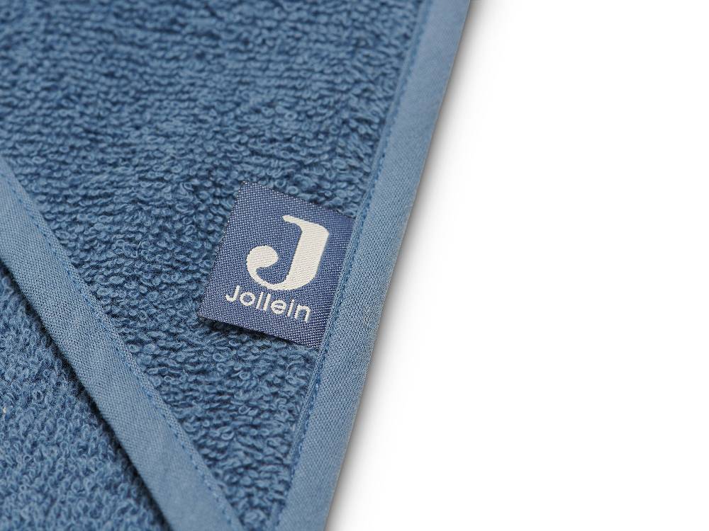 Jollein Kapuzenhandtuch Frottee 75x75cm Jeans Blue Räumungsverkauf