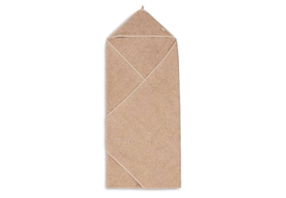 Jollein Kapuzenhandtuch Frottee 100x100cm Biscuit Sonderangebote