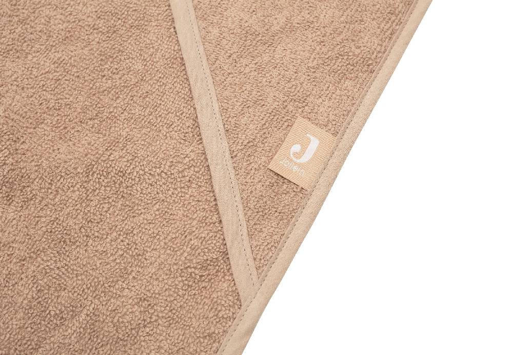 Jollein Kapuzenhandtuch Frottee 100x100cm Biscuit Sonderangebote