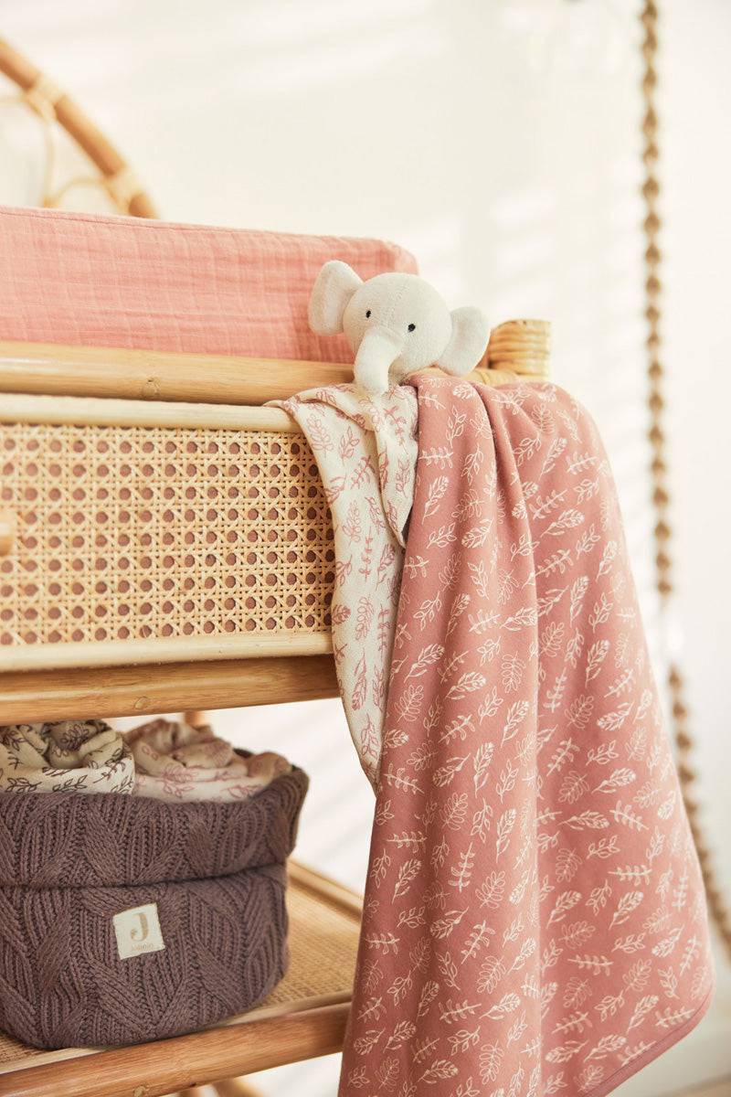Jollein Kapuzenhandtuch 75x75cm Meadow Rosewood Tiefpreis