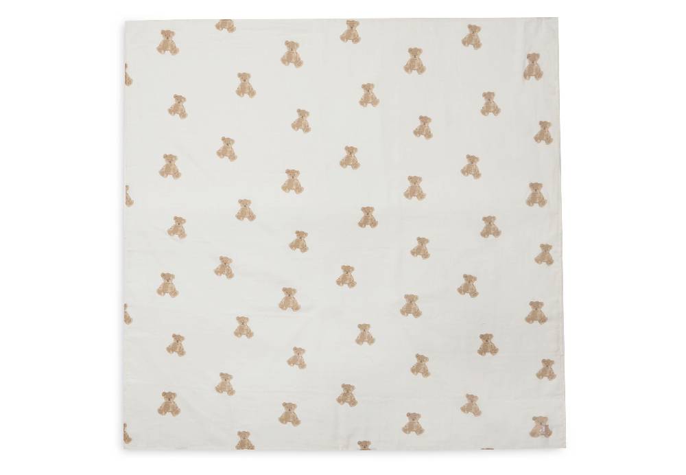 Jollein Mullwindeln Hydrophil 115x115cm Teddy Bear (2pack) Letzte 3 Tage