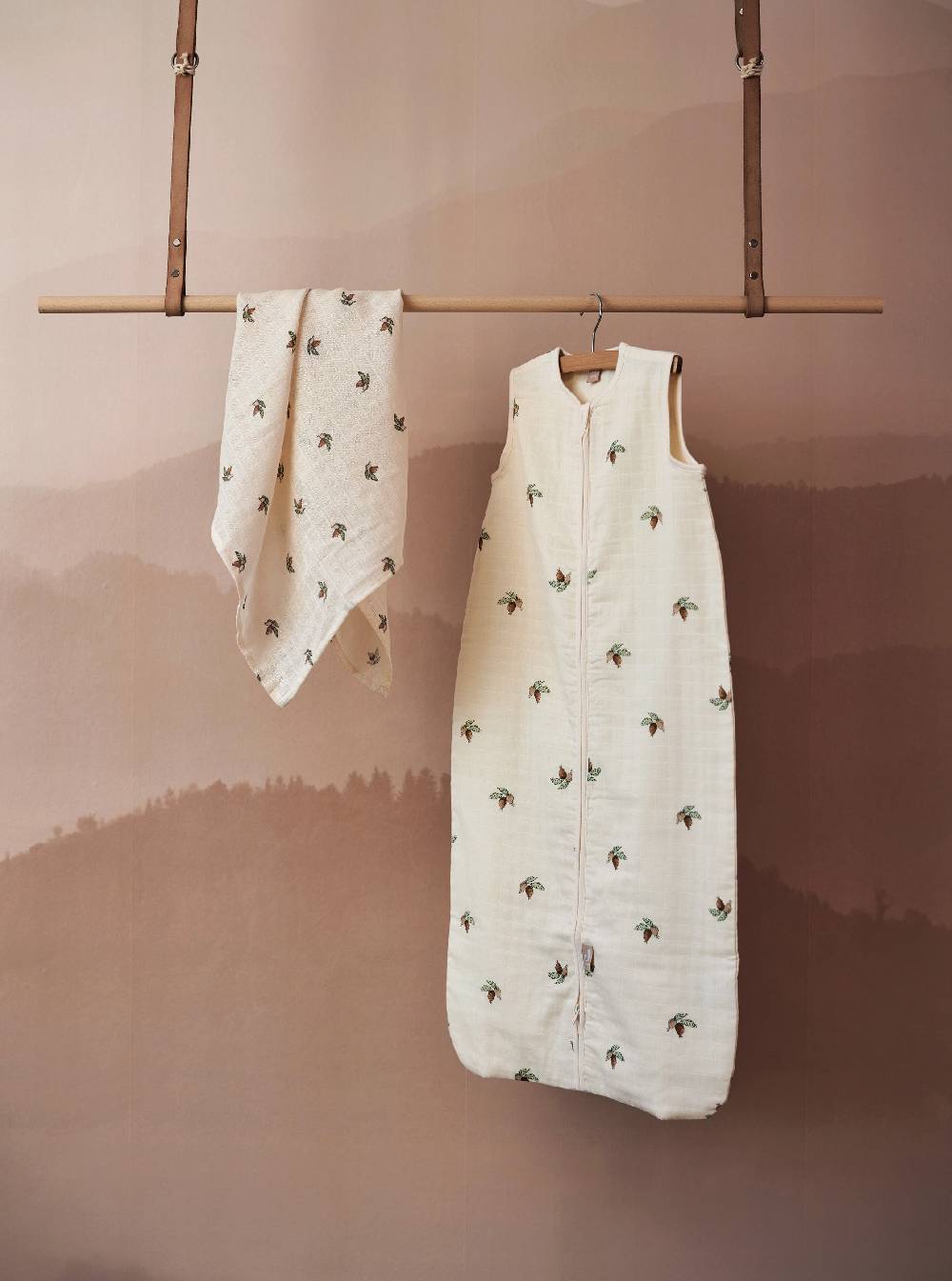 Jollein Mullwindeln Hydrophil 115x115cm Rosehip (2-pack) Nur noch ein Tag übrig