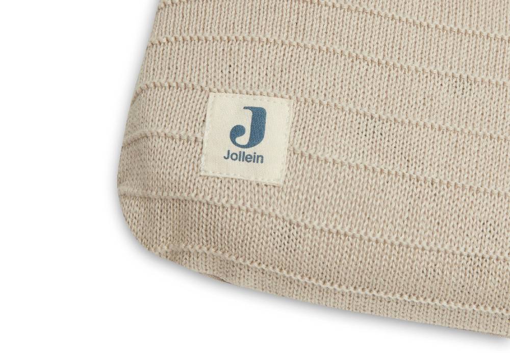 Jollein Wickelauflagenbezug 75x85cm Pure Knit Nougat GOTS Outlet