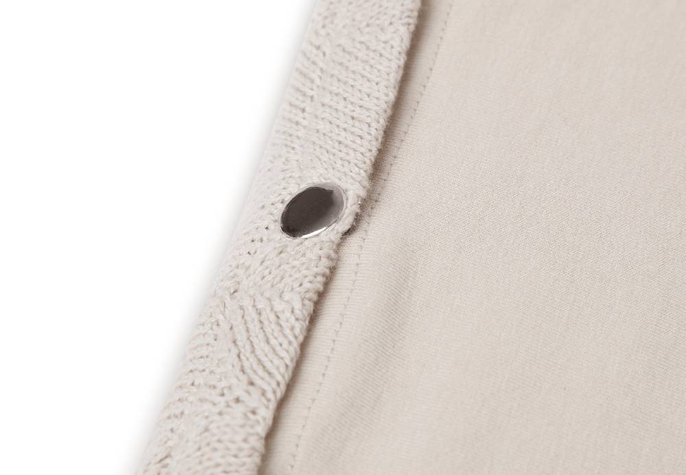 Jollein Wickelauflagenbezug 50x70cm Shell Knit Nougat GOTS Kostenloser Versand