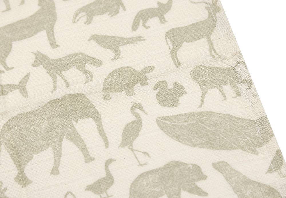Jollein Spucktücher Hydrophil 31x31cm Animals Olive Green (3pack) Flash Sale