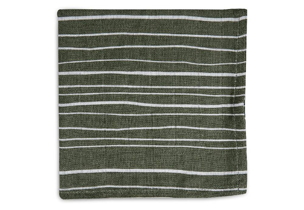 Jollein Spucktücher Hydrophill Stripe Olive Leaf Green GOTS (2p) Saisonschlussverkauf