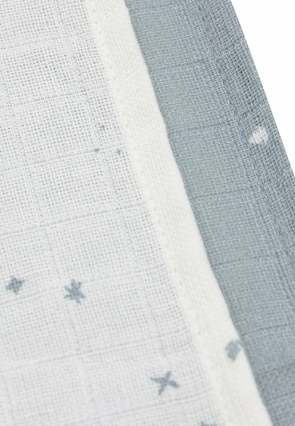 Jollein Spucktücher Hydrophil 31x31cm Twinkling - Sea Green Jubiläumsangebot