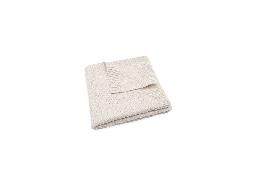 Jollein Decke Wiege 75x100cm Grain Knit Oatmeal Neueste Mode