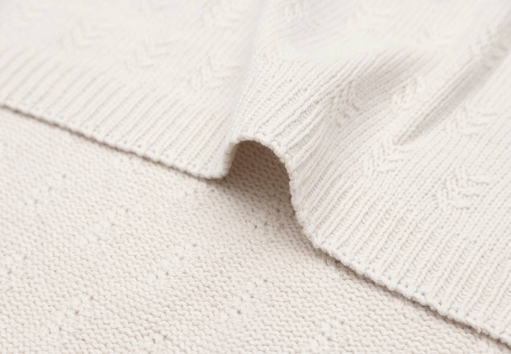 Jollein Decke Wiege 75x100cm Grain Knit Oatmeal Neueste Mode