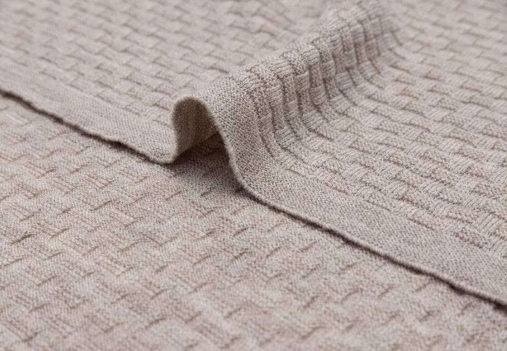 Jollein Decke Wiege 75x100cm Weave Knit Merino wool Funghi Zeitlich begrenztes Angebot