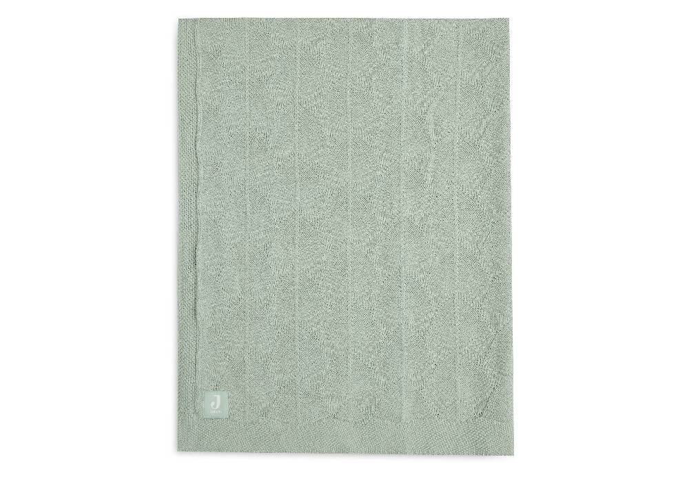 Jollein Decke Wiege 75x100cm Shell Knit Sea Foam GOTS Bestseller