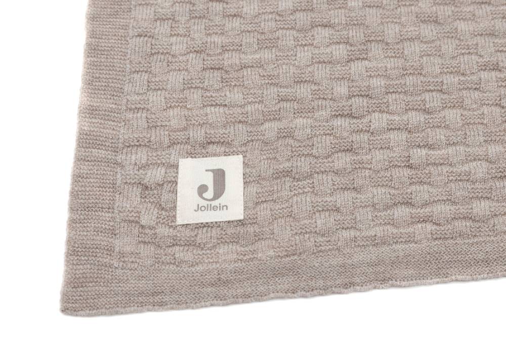 Jollein Decke Kinderbett 100x150cm Weave Knit Merino wool Funghi Wochenangebot