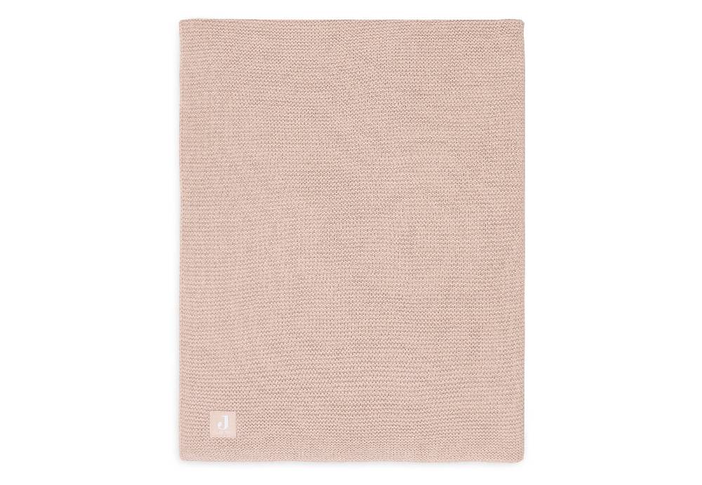Jollein Decke Wiege 75x100cm Basic Knit Wild Rose Kostenlose Rückgabe
