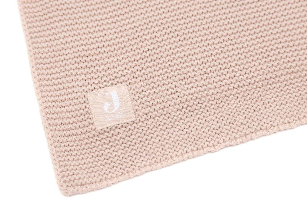 Jollein Decke Wiege 75x100cm Basic Knit Wild Rose Kostenlose Rückgabe