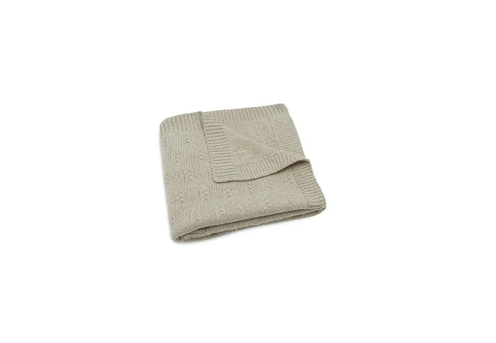 Jollein Decke Wiege 75x100cm Grain Knit Olive Green Begrenzte Freigabe