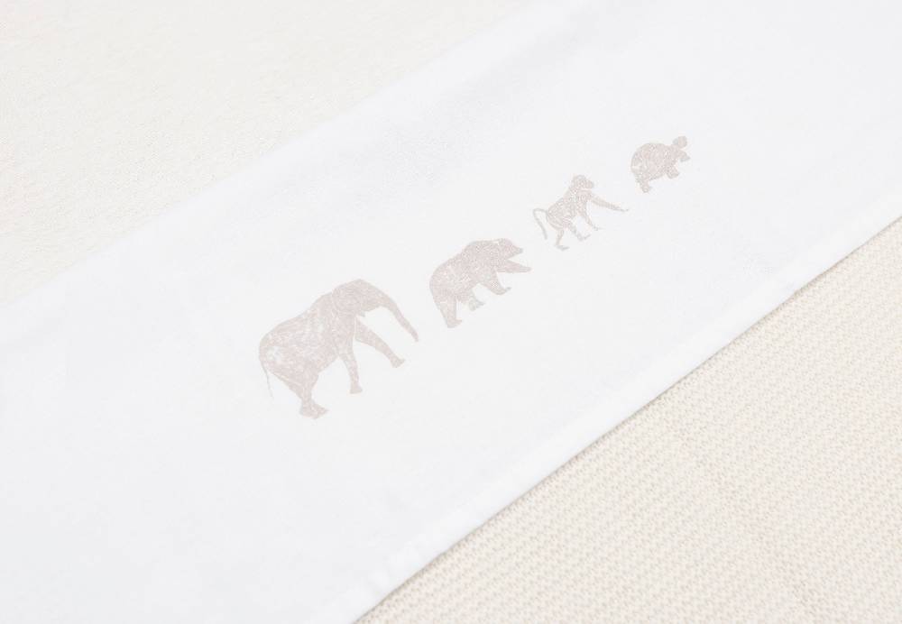 Jollein Bettlaken Kinderbett 120x150cm Animals Nougat Bis zu 50% Rabatt