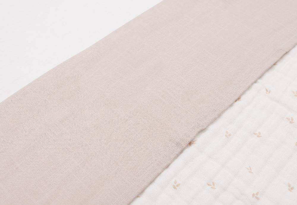 Jollein Bettlaken Kinderbett 120x150cm Slub Nougat Nur für heute