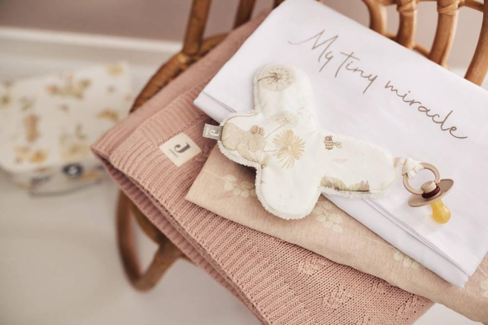 Jollein Bettlaken Wiege 75x100cm My Tiny Miracle Funghi Sonderangebot der Fabrik