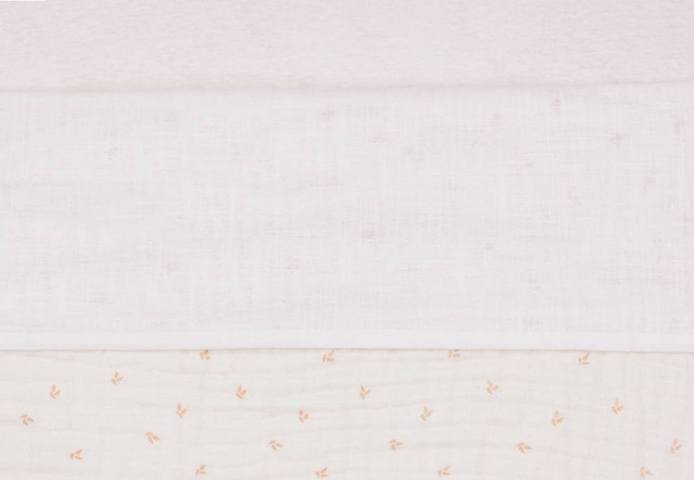 Jollein Bettlaken Wiege 75x100cm Slub Ivory Super Rabatt