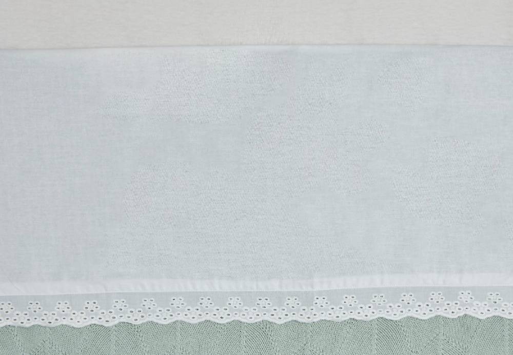 Jollein Bettlaken Wiege 75x100cm Lace Ivory Clearance-Verkauf