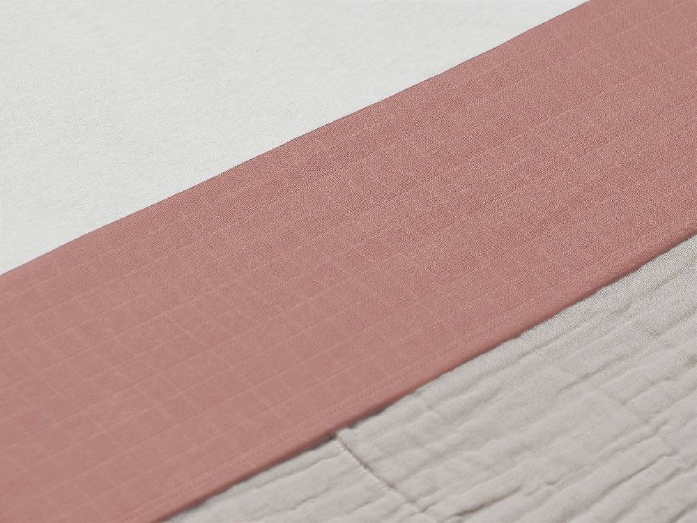 Jollein Bettlaken Wiege 75x100cm Wrinkled Cotton Rosewood Im Verkauf