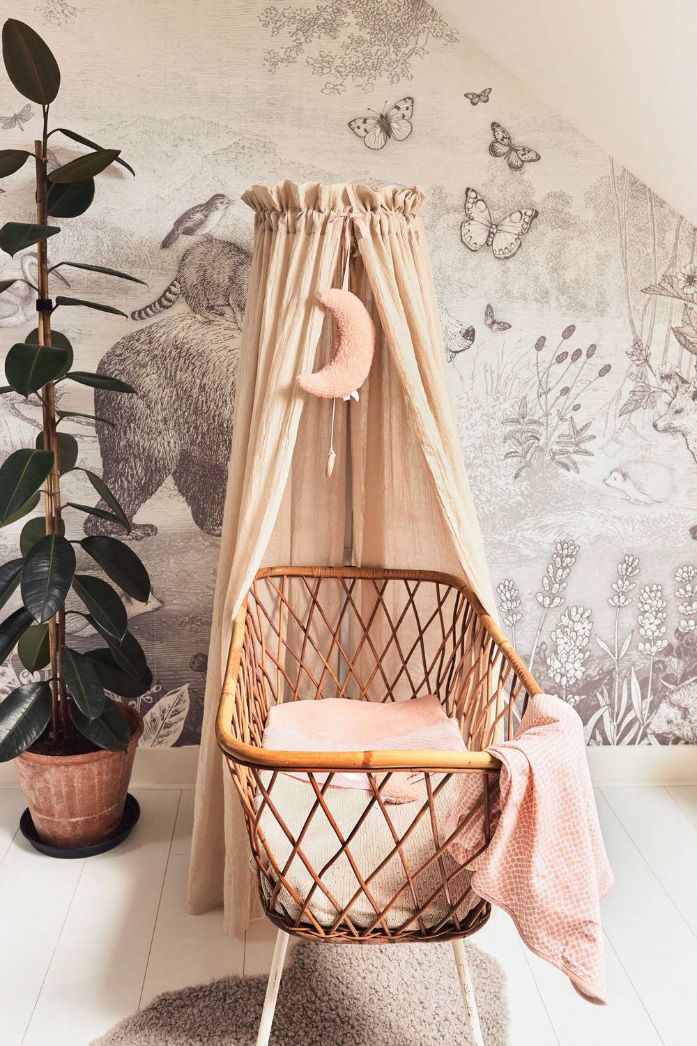 Jollein Betthimmel Vintage 155cm Nougat Günstig kaufen