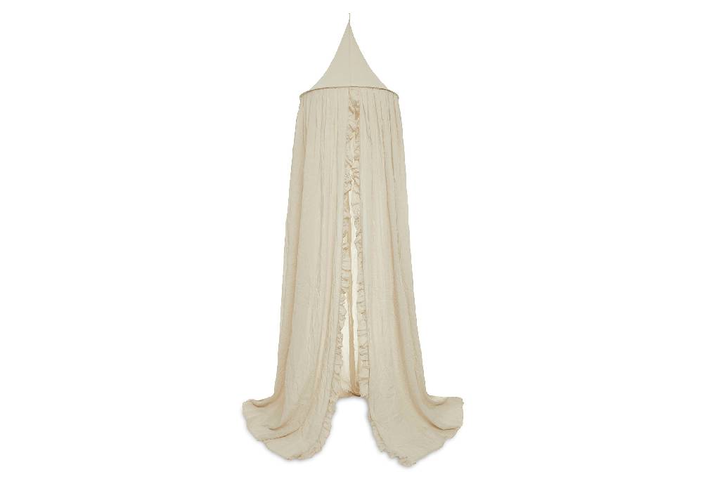 Jollein Baldachin Betthimmel Vintage 245cm Ruffle Nougat Online Shopping