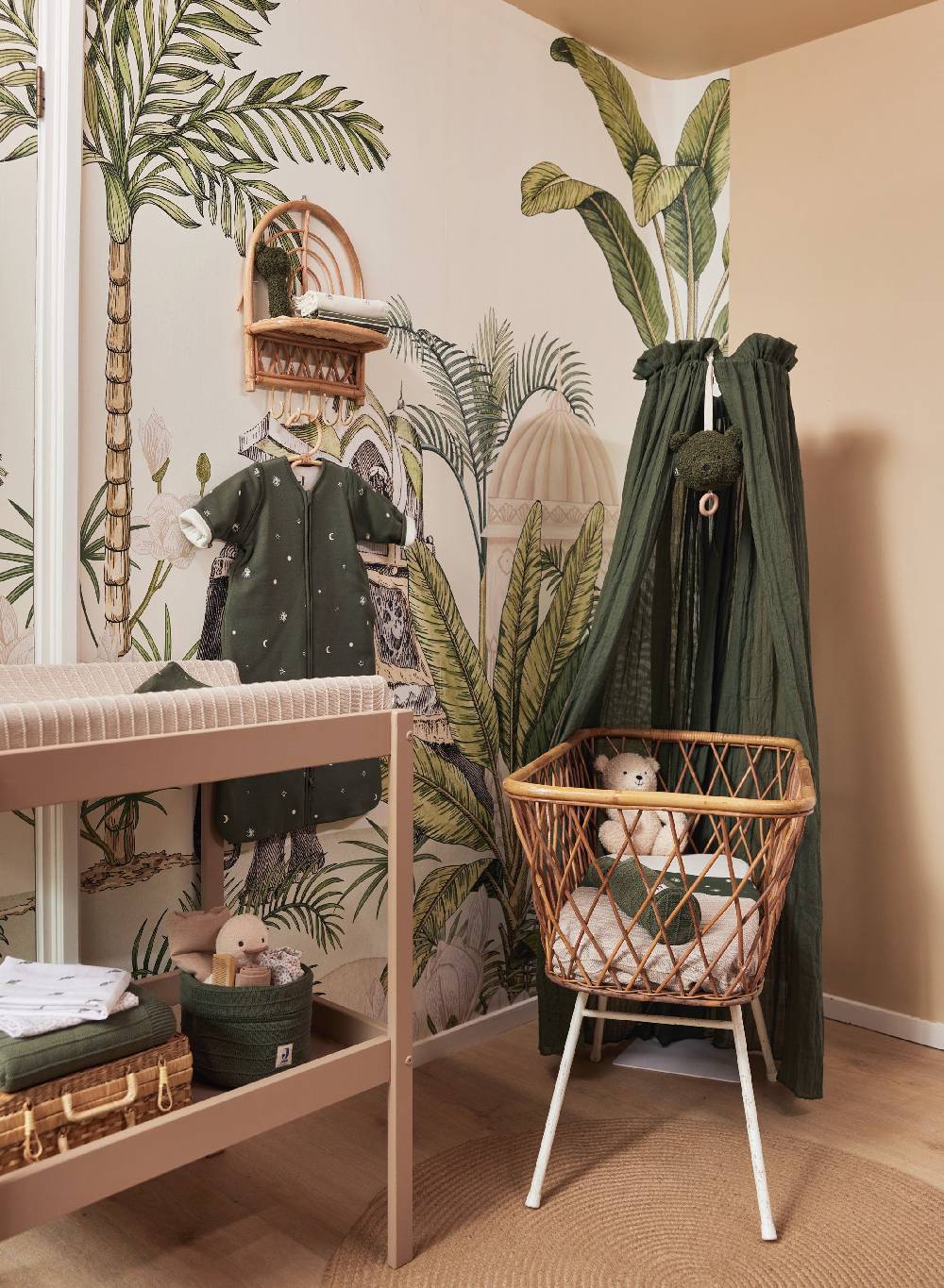 Jollein Betthimmel Vintage 155cm Leaf Green Osterangebot
