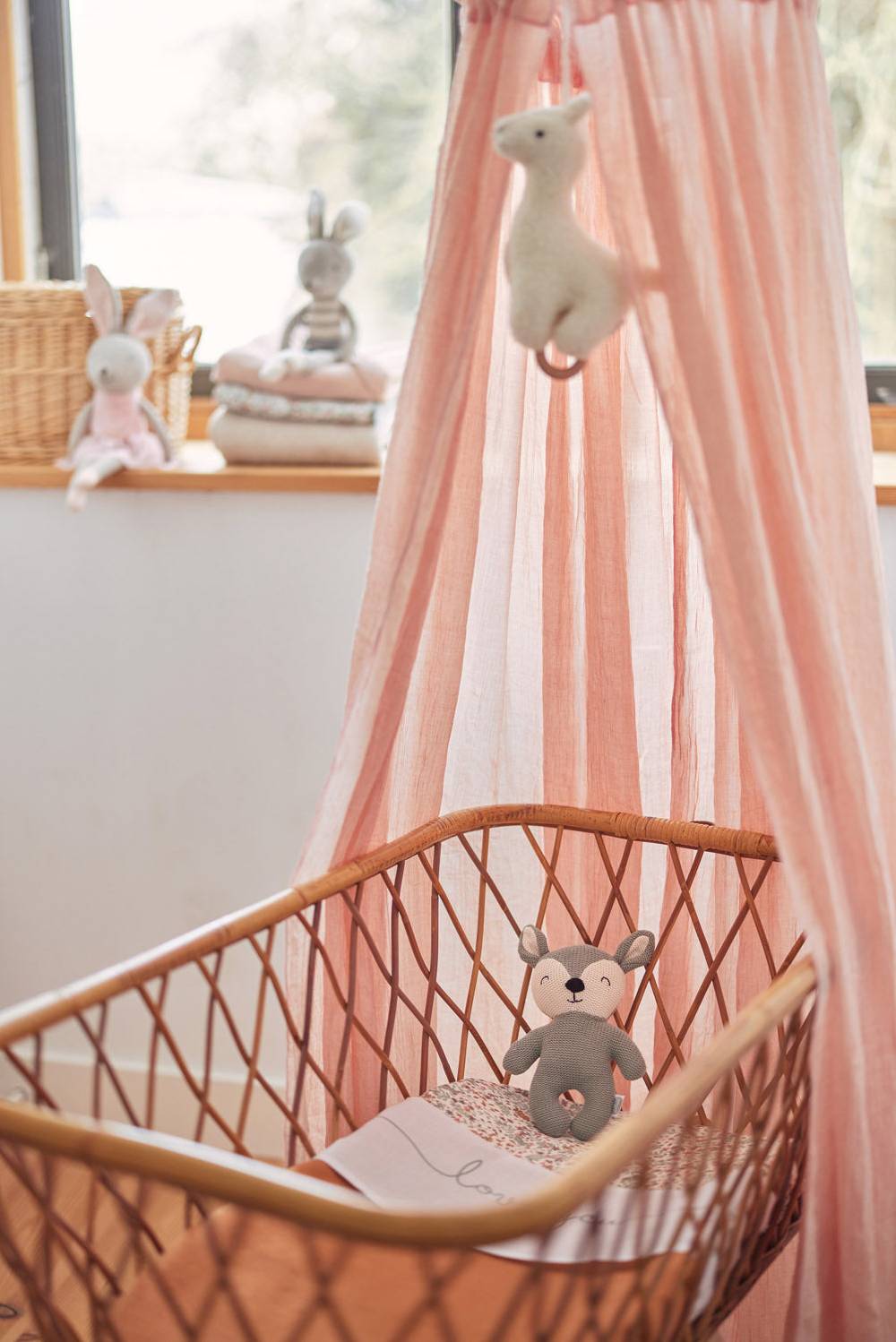 Jollein Betthimmel Vintage 155cm Pale Pink Valentinstagsangebot