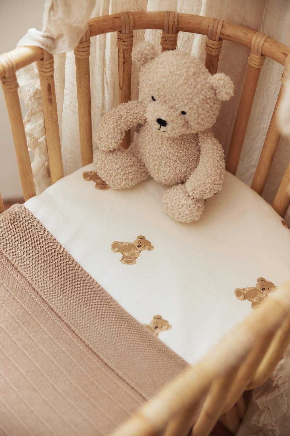 Jollein Spannbettlaken Jersey 40/50x80/90cm Teddy Bear Bis zu 55% Rabatt