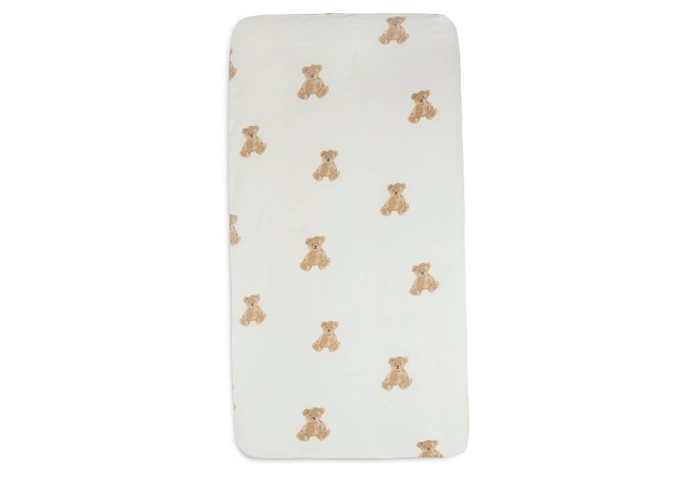 Jollein Spannbettlaken Jersey 60x120cm Teddy Bear Super Rabatt