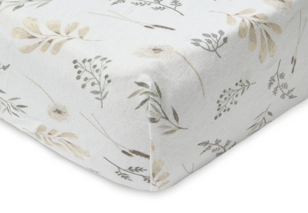 Jollein Spannbettlaken Jersey 60x120cm Wild Flowers Kostenloser Versand international