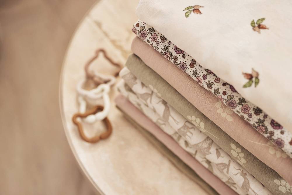 Jollein Spannbettlaken Jersey 70x140/75x150cm Animals Nougat Auslauf