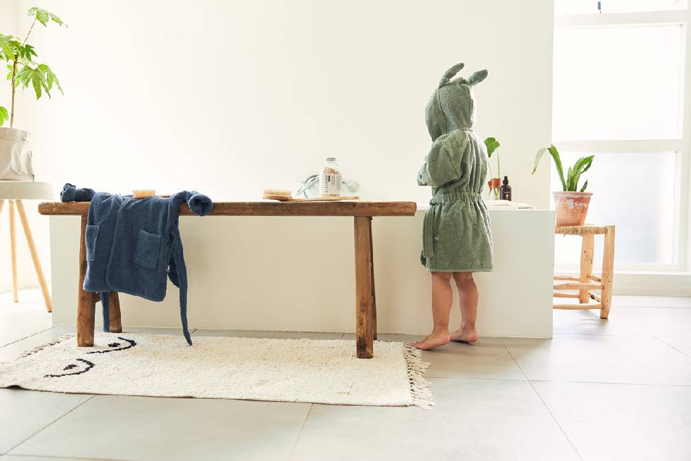 Jollein Bademantel 1-2 Jahre Ash Green Osterangebot