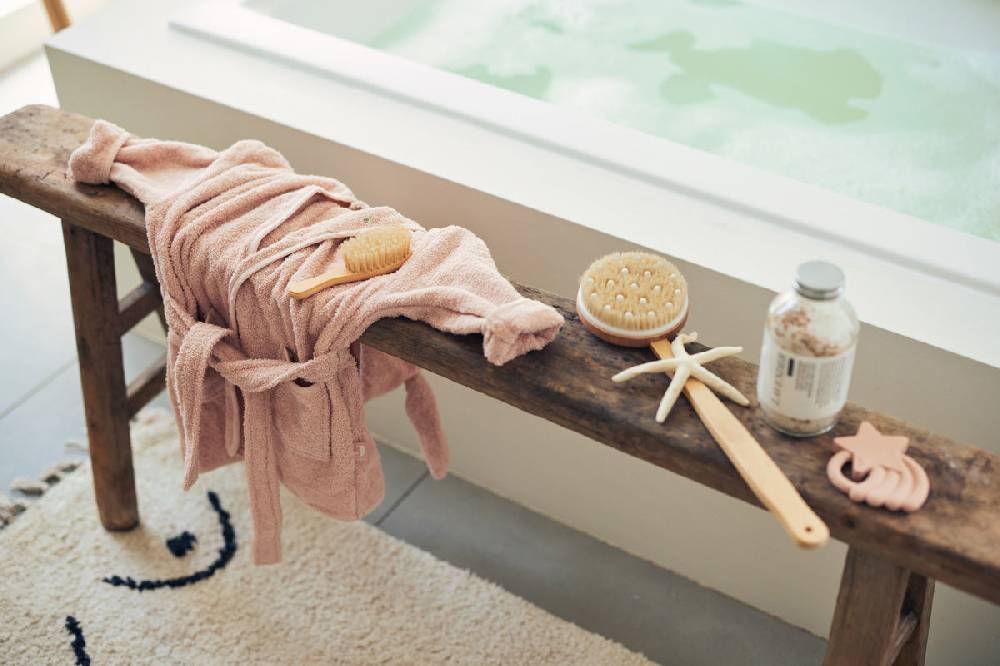 Jollein Bademantel 1-2 Jahre Pale Pink Vatertagsangebot