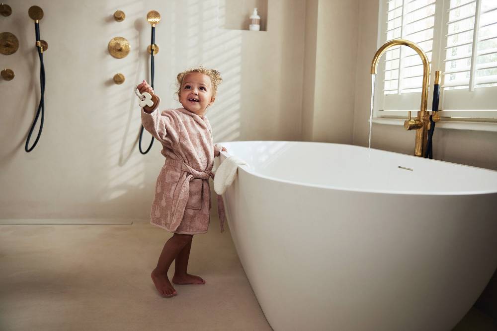 Jollein Bademantel Frottee 3-4 Jahre Miffy Jacquard Wild Rose Jubiläumsangebot