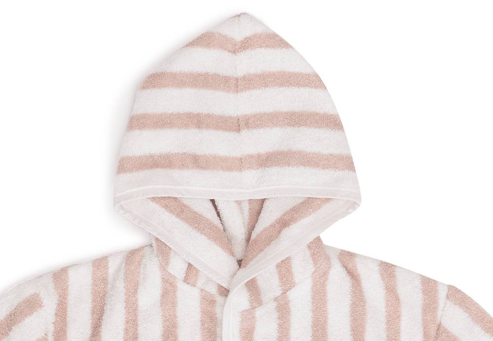 Jollein Bademantel 3-4 Jahre Stripe Frottee Wild Rose GOTS Zeitlich begrenztes Angebot