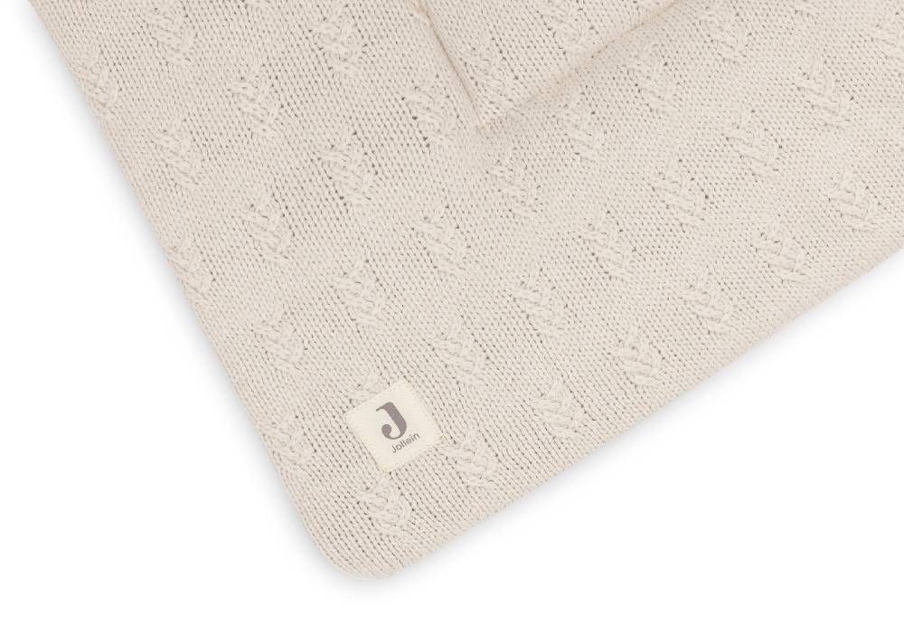 Jollein Krabbeldecke 75x95cm Grain Knit Oatmeal Räumungsverkauf