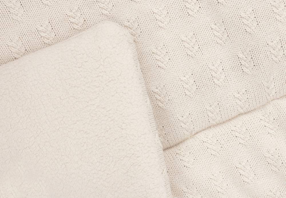 Jollein Krabbeldecke 75x95cm Grain Knit Oatmeal Räumungsverkauf