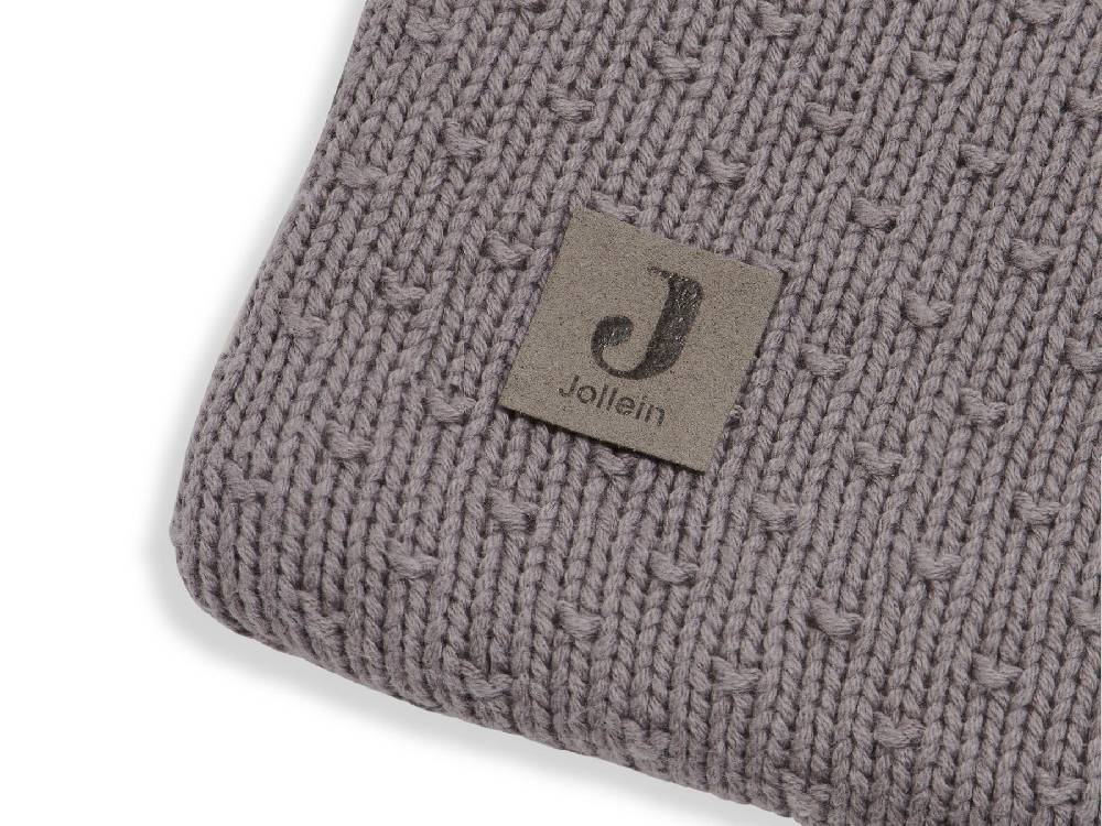 Jollein Krabbeldecke 80x100cm Bliss Knit Teddy Storm Grey Letzte 3 Tage