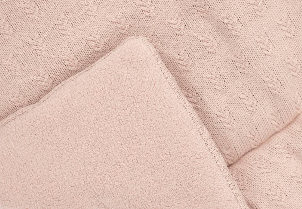 Jollein Krabbeldecke 75x95cm Grain Knit Wild Rose Letzte 2 Tage