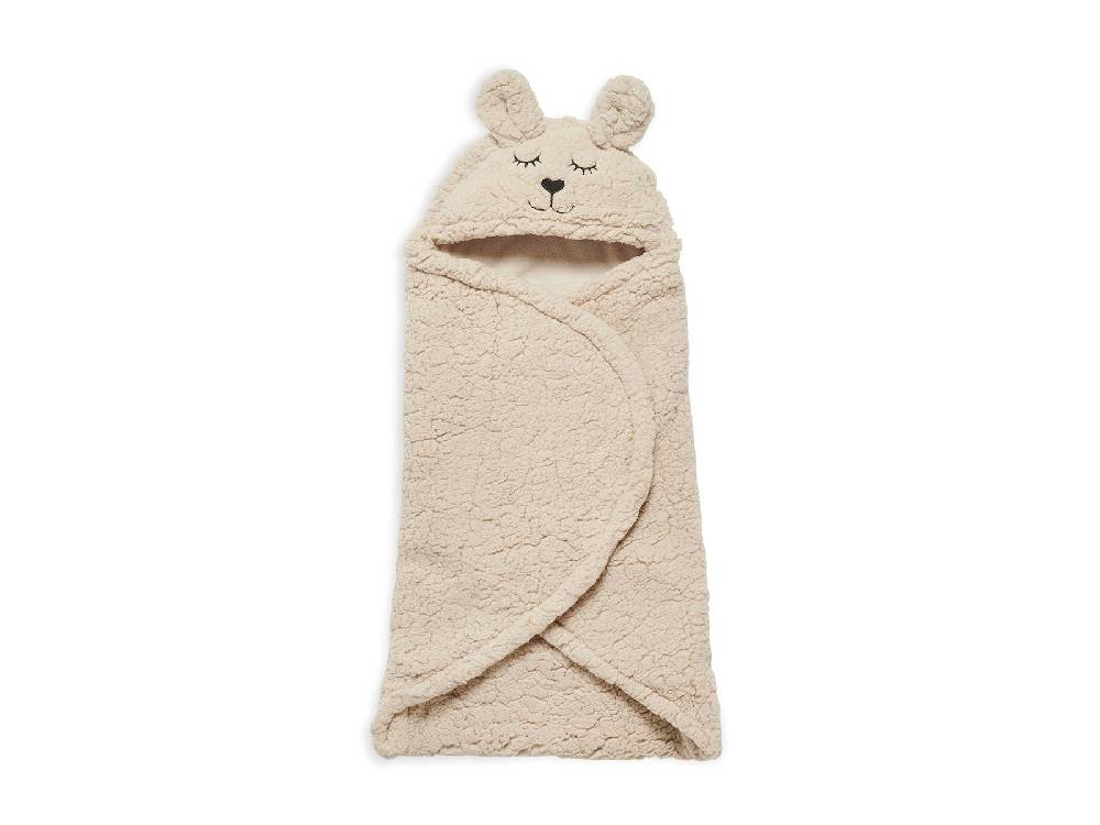 Jollein Einschlagdecke für Babyschale Bunny Nougat Nur für heute