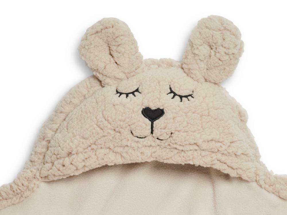 Jollein Einschlagdecke für Babyschale Bunny Nougat Nur für heute
