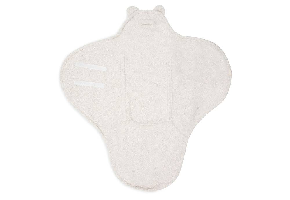 Jollein Einschlagdecke für Babyschale Bear Boucle Oatmeal Vierteljährliche Förderung